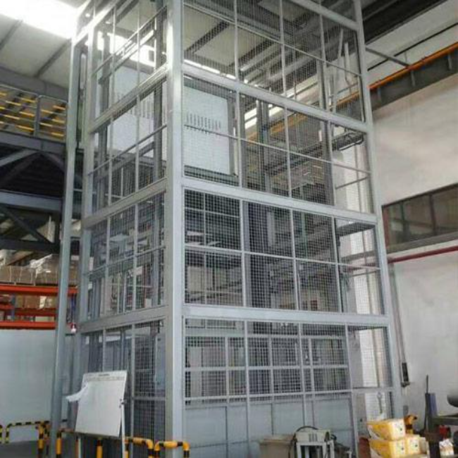石台导轨式升降平台货梯