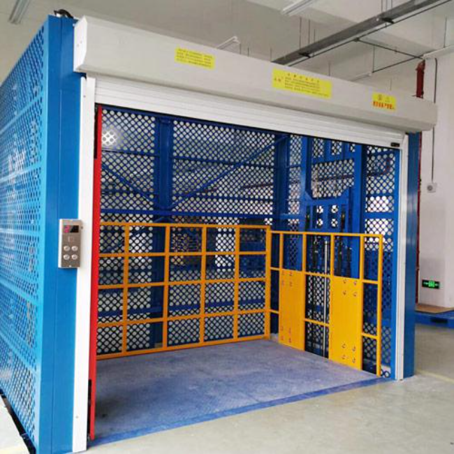 石台导轨式升降货梯